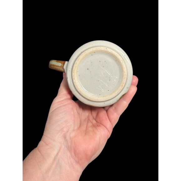 Vintage Otagiri Penguin Coffee Mug Cup Speckled Stoneware Brown Handle 4" - Picture 3 of 7